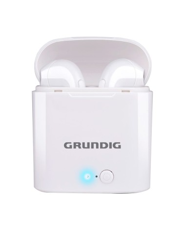 Auriculares inalámbricos earbuds con micro bluetooth con estuche blanco