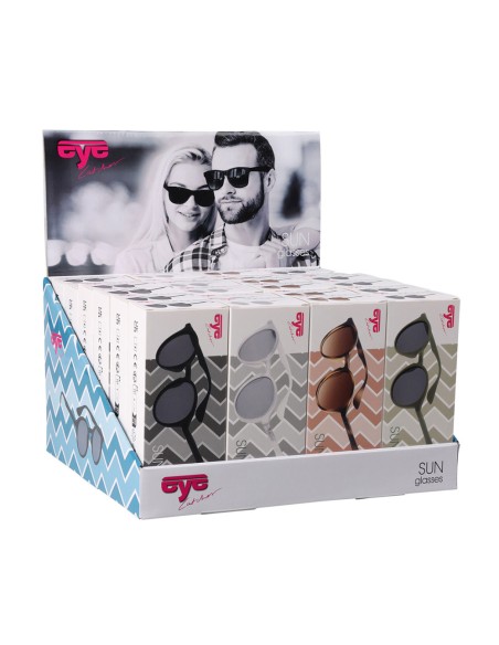 Gafas de sol unisex con funda, colores surtidos