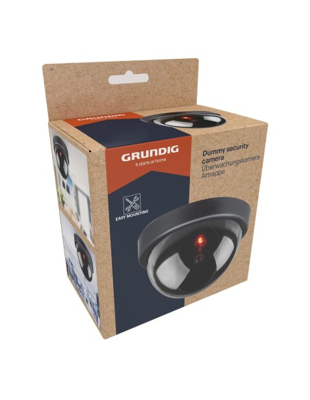Cámara seguridad simulada tipo domo color negro ø11 x 9 cm