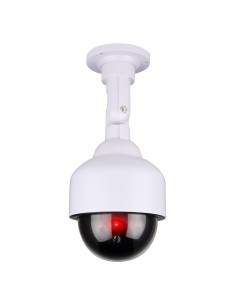 Cámara seguridad simulada tipo domo color blanco ø12 x 24 cm 2