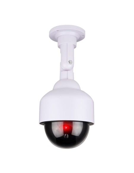 Cámara seguridad simulada tipo domo color blanco ø12 x 24 cm