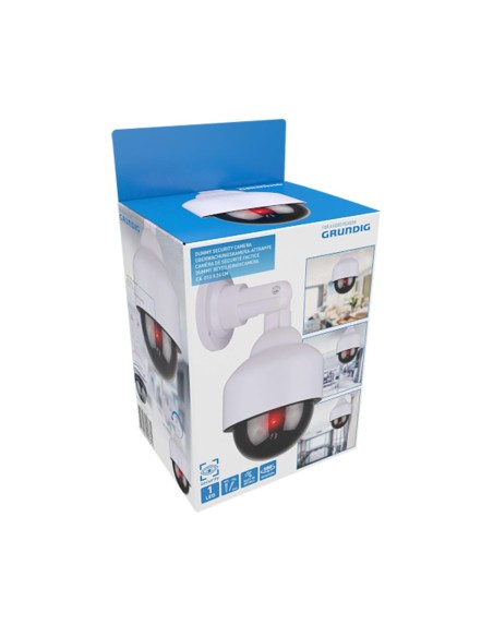 Cámara seguridad simulada tipo domo color blanco ø12 x 24 cm