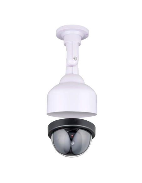 Cámara seguridad simulada tipo domo color blanco ø12 x 24 cm