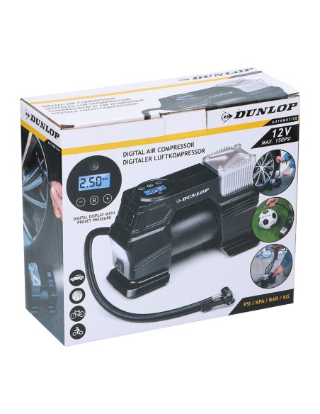 Compresor 12 v con pantalla digital, 20,5 x 8 x 13 cm