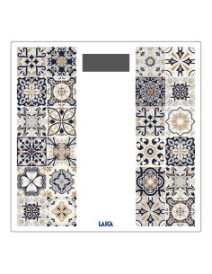 Báscula de baño electrónica con batería recargable cárga máxima 180 kg modelo estampado marrón 2