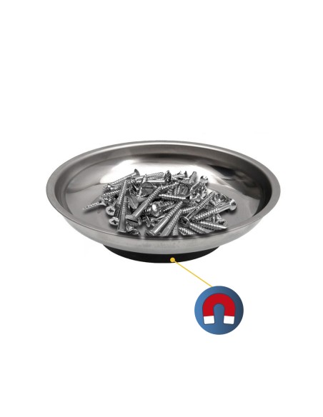 Plato imantado ø10,5cm acero inoxidable