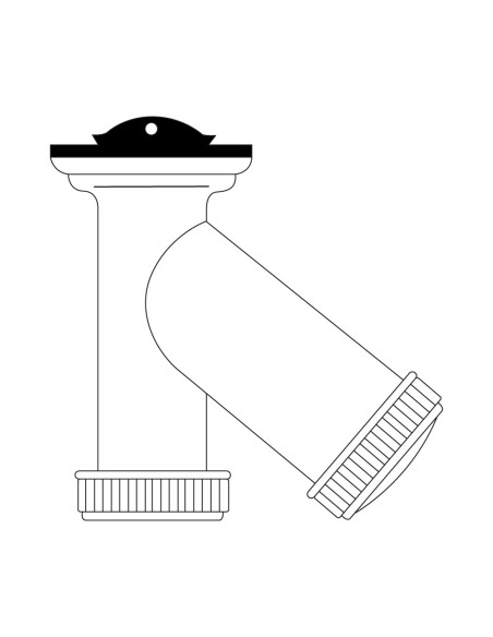 Sifon "y" 1" 1/2" completo. con tapon y cadena