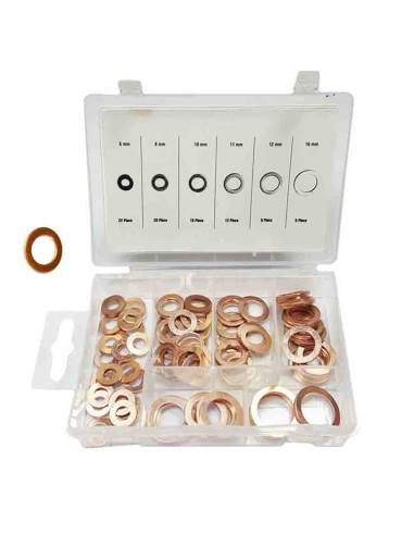 Set de 80 arandelas varias cobre