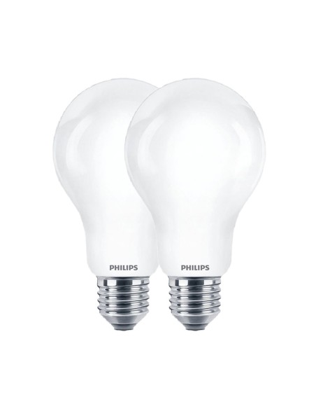 Bombilla estándar led e27 10,5 w 1521 lm 2700 k luz cálida, 2 uds.