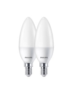 Bombilla vela led e14 7 w 806 lm 4000 k luz día, 2 uds