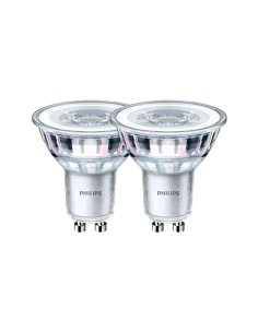 Bombilla gu10 led 4,6 w 355 lm 2700 k luz cálida, 2 uds