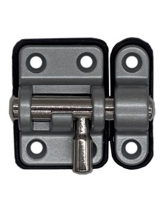 Pasador reforzado base plástica 20 mm cromo mate