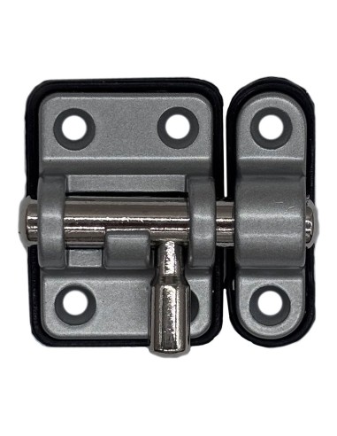 Pasador reforzado base plástica 20 mm cromo mate