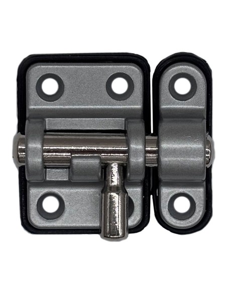 Pasador reforzado base plástica 20 mm cromo mate