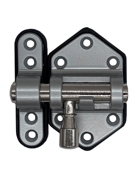 Pasador reforzado base plástica 40 mm cromo mate