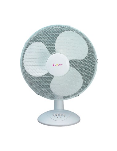Ventilador sobremesa, 40 w, ø30 cm, 3 velocidades, blanco