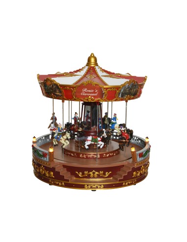 Carrusel decorativo con led 31 x 31 x 28 cm