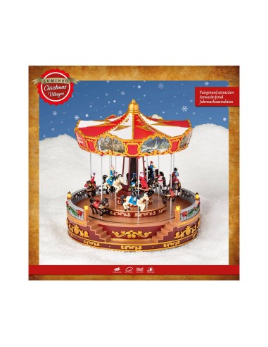 Carrusel decorativo con led 31 x 31 x 28 cm