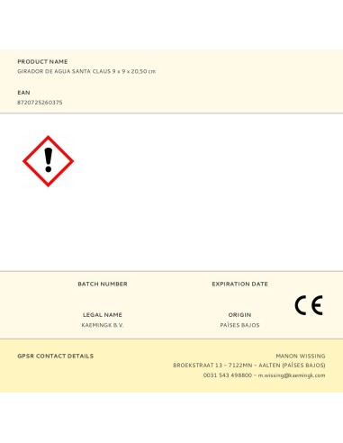 Farol de agua santa claus, 2 leds, 9 x 9 x...