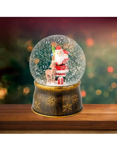 Bola de nieve santa claus ø13 x 17,5 cm