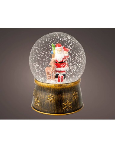 Bola de nieve santa claus ø13 x 17,5 cm