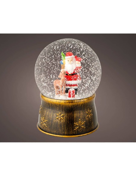 Bola de nieve santa claus ø13 x 17,5 cm