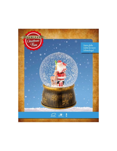 Bola de nieve santa claus ø13 x 17,5 cm