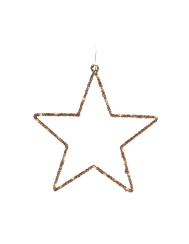 Estrella luz led decorativa interior 38 x 38 cm