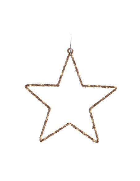 Estrella luz led decorativa interior 38 x 38 cm