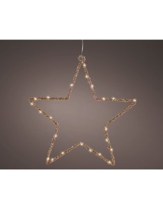Estrella luz led decorativa interior 38 x 38 cm 2