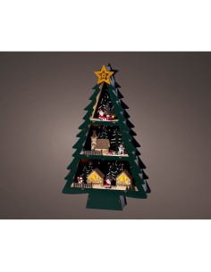 Escena navideña en árbol con led 33 x 9 x 55 cm 2
