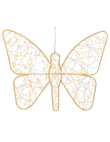 Luz led decorativa mariposa de metal 436 led,...