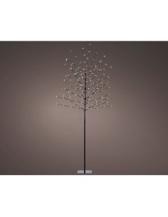 Árbol iluminado exterior 160 leds luz cálida ø70 cm x 1,80 m