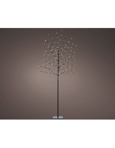 Árbol iluminado exterior 160 leds luz cálida ø70 cm x 1,80 m