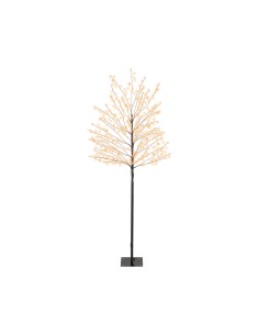 Árbol iluminado 480 leds, luz cálida, exterior, 1,5 m
