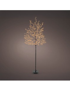Árbol iluminado 480 leds, luz cálida, exterior, 1,5 m 2