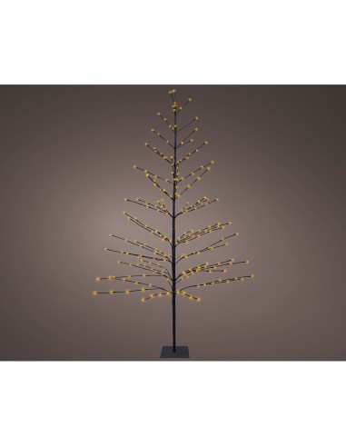 Árbol iluminado 232 leds luz cálida 1,80 m