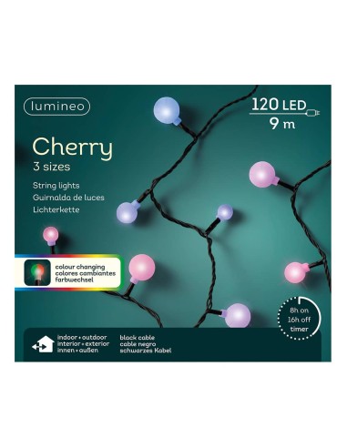 Guirnalda cherry 120 leds de tres medidas...