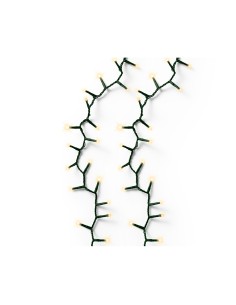 Guirnalda led compact 750 leds parpadeante exterior blanco calido cable verde 16 m