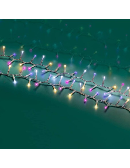 Guirnalda multifunción 500 leds, multicolor, interior/exterior, 11 m