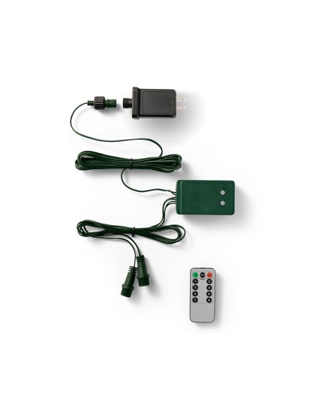 Transformador verde con control remoto para exterior, 5 m