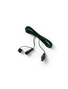 Cable alargador para guirnalda leds connect, exterior verde 5 m