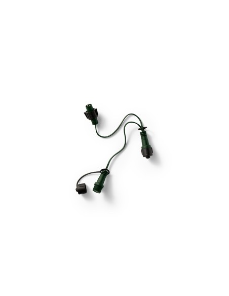 Conector en forma de t, exterior, verde, 40 cm