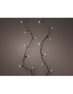 Guirnalda led connect (interconectable) mutltifunción 250 leds luz cálida con efecto intermitente exterior verde 18,7 m
