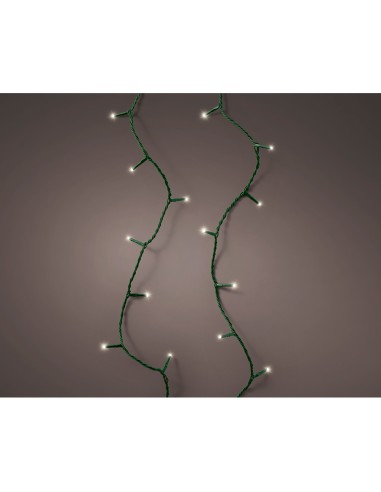 Guirnalda led connect (interconectable) mutltifunción 250 leds luz cálida con efecto intermitente exterior verde 18,7 m
