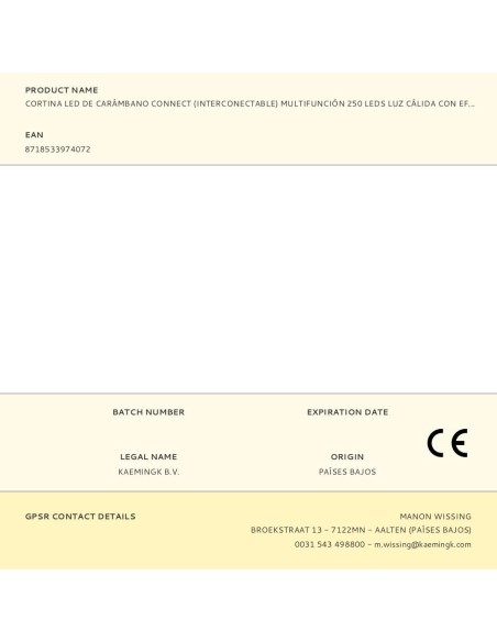 Cortina led de carámbano connect (interconectable) multifunción 250 leds luz cálida con efecto intermitente exterior blanco  ...