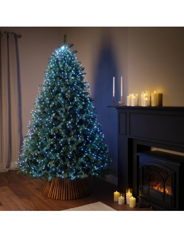 Guirnalda micro led exterior para arbol blanco...