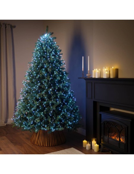 Guirnalda micro led exterior para arbol blanco frío 1,8 m