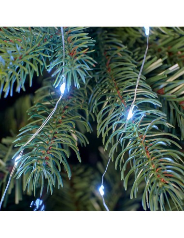 Guirnalda micro led exterior para arbol blanco...