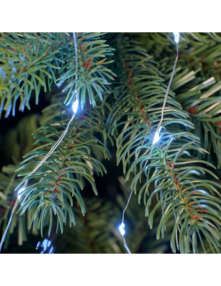 Guirnalda micro led exterior para arbol blanco frío 1,8 m
